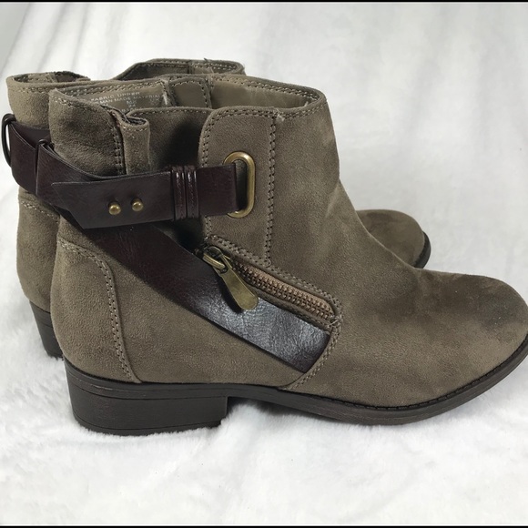 Joe Boxer Booties suede accent with faux leather - Picture 6 of 8